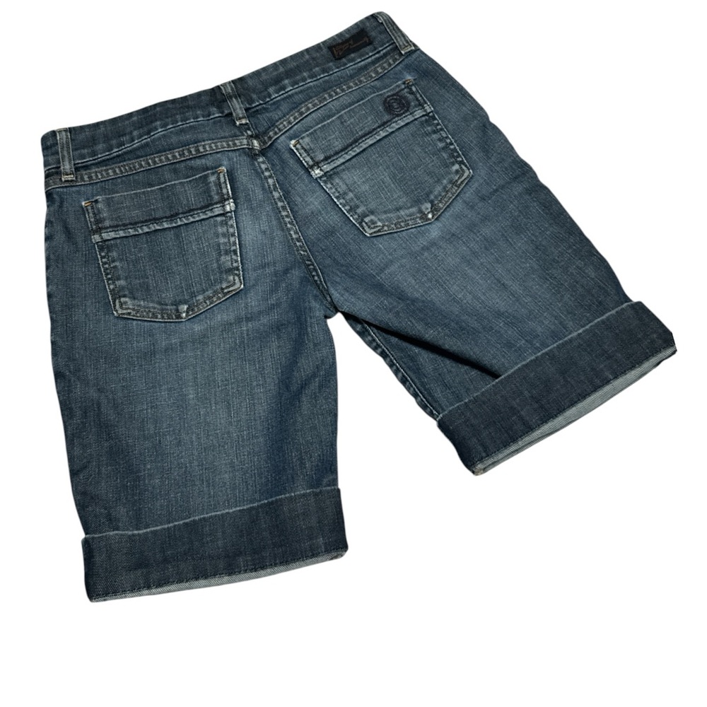 Citizens Of Humanity Dark Blue Denim Bermuda Shorts - Picture 2 of 9